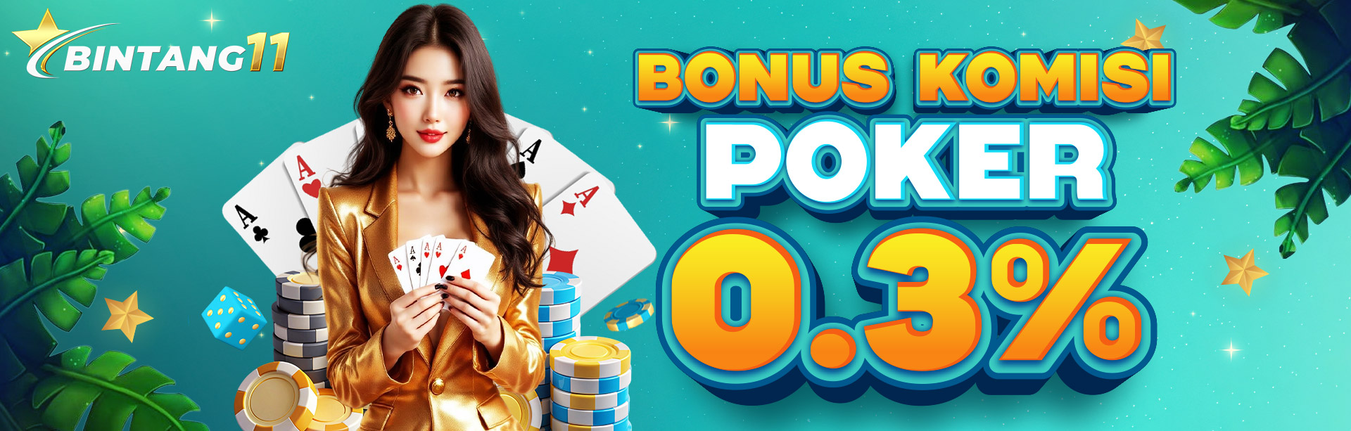 BONUS KOMISI POKER 0.3%
