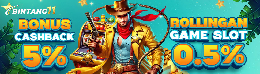BONUS CASHBACK 5% + KOMISI 0.5% SLOT